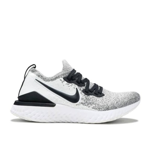 Nike Epic React Flyknit 2 Womens Running Shoe Black White BQ8927-102 NEW Multi - Picture 2 of 10